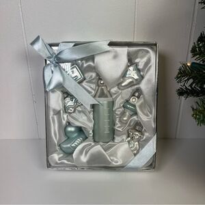 Blown Glass Holiday Ornament Gift Set (2009) Baby's First Christmas Ornaments